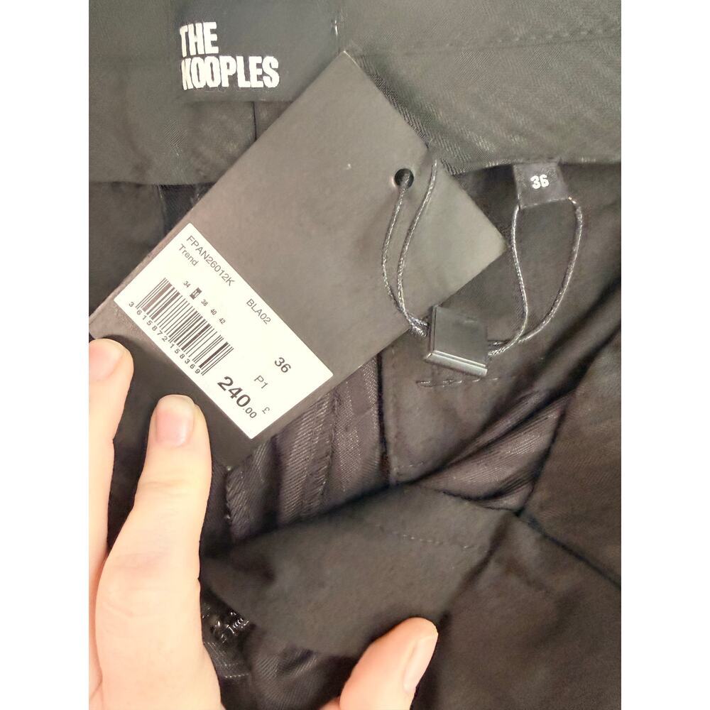 The Kooples Pinstripe Dress Pants FR 36 (US 4) Wool-Blend Trousers - Picture 5 of 7